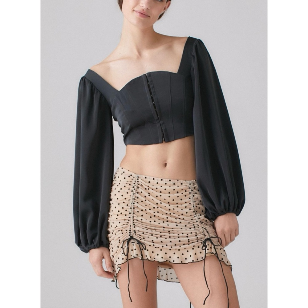 Urban Outfitters Maddie Bustier Top Black Corset Style Going Out Party Top Small